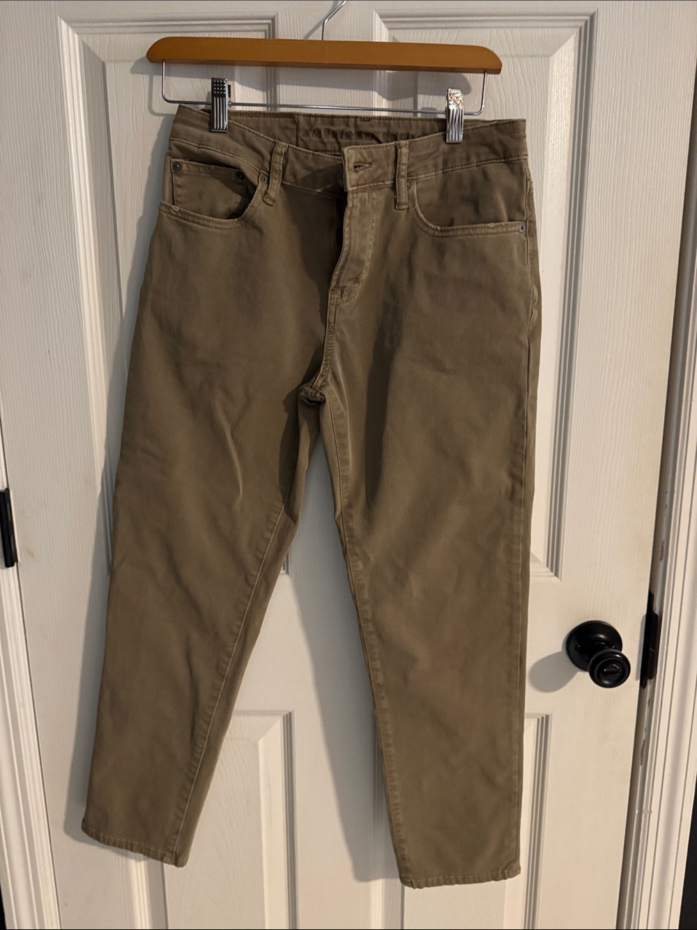 Men's Casual Chino Pants in Olive Brown 26x28